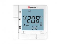 Termostato con control de ventilador de 3 velocidades.