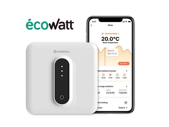 Termostato Inteligente Programable con Hilo Piloto – Compatible con Ecowatt y MaPrimeRénov'