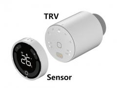 Termostato de radiador Zigbee 3.0 habilitado para WiFi con sensor de temperatura