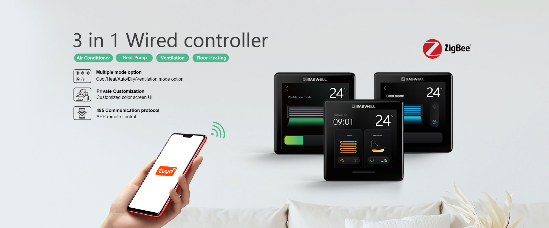 Wired Remote Controller, VRF Controller With BMS Integration