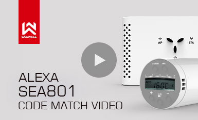 Válvula termostática de radiador TUYA Alexa, video reconectado Alexa TRV SEA801