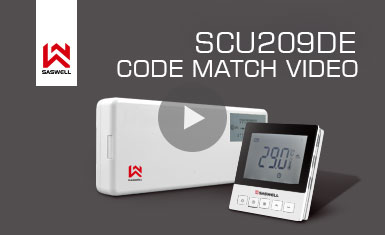 Coincidencia de código del centro de control de calefacción de línea de agua SCU209DE Vídeo