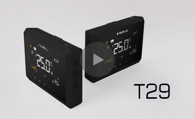Termostato inteligente Google Home, Termostato compatible con Google Home T29 mostrar video
